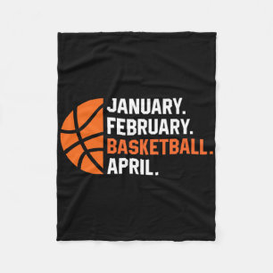 January February Sketll April Sketll For Boys Men Fleece Blanket