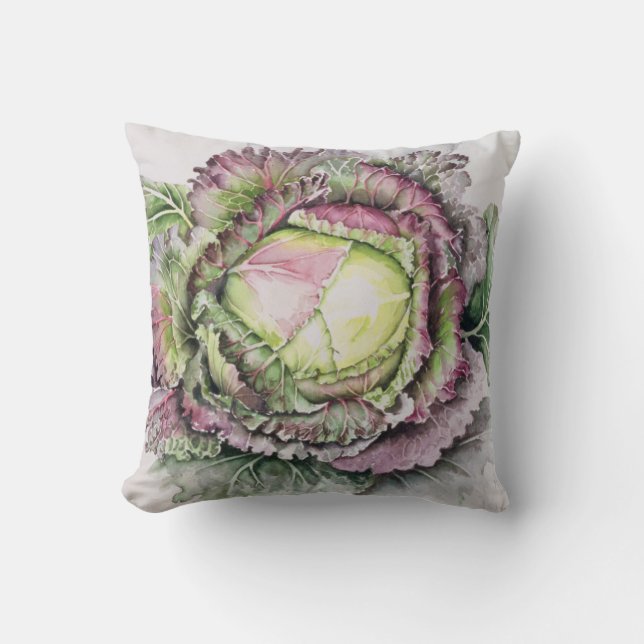 January King Cabbage Cushion (Front)