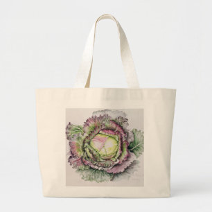 January King Cabbage Large Tote Bag