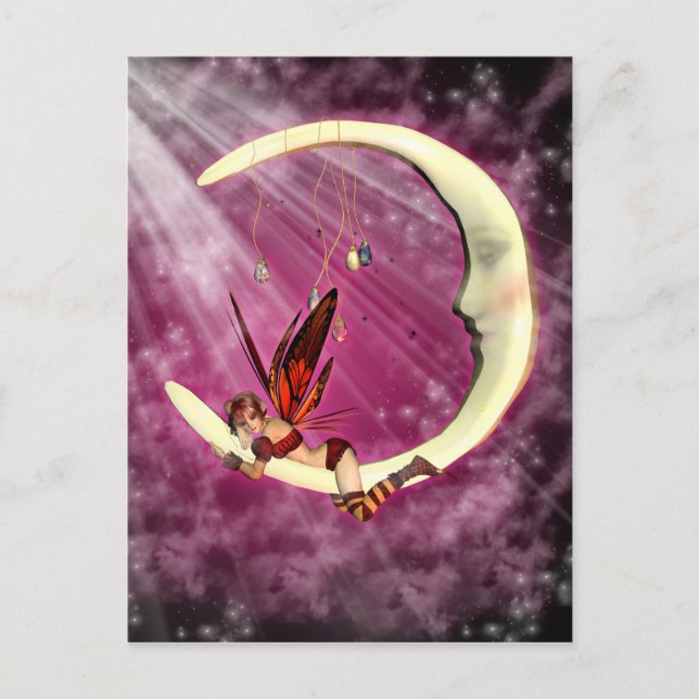 January Moon Fairy Post Card (Front)