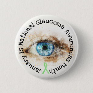 January National Glaucoma Awareness Month Button