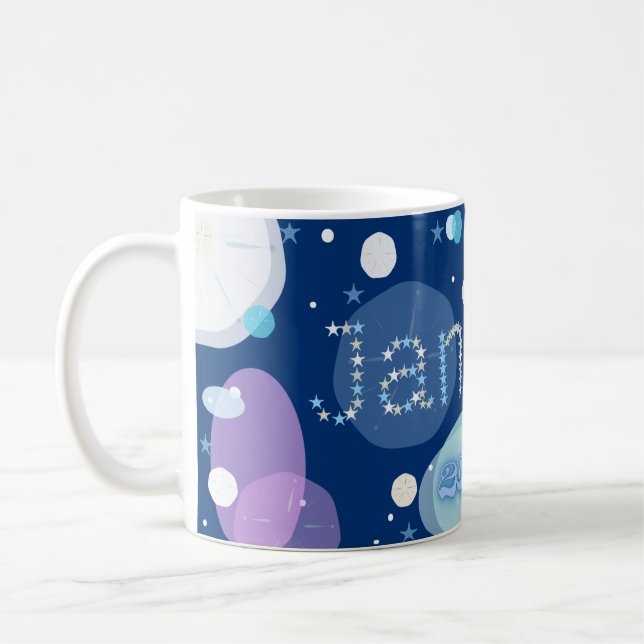 January Sand Dollars Coffee Mug (Left)