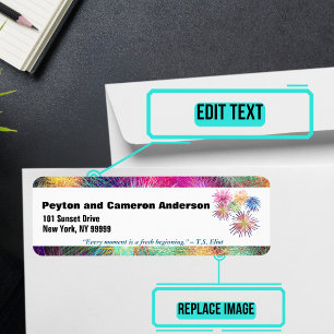 January Themed Personalised Address