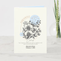 January to February Birth Flower Custom Birthday 