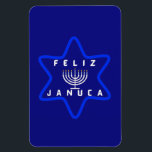 Januca, Feliz J, Menorah, Masada  Magnet<br><div class="desc">januca, januka, januca que es, januca significado, significado de januca, januca sameaj significado, januka sameaj, jag januka sameaj, que es januka, feliz januka, fiesta de januka, imagenes de januka, januca decoracion, decoracion para januca, decoracion de januca, januca manualidades, januca manualidades para niños, manualidades de januca, janucá de manualidades, manualidades de...</div>