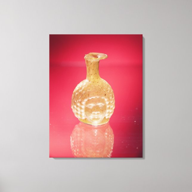 Janus head flask, 3rd century AD Canvas Print (Front)