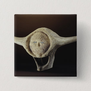 Janus Head, from Cape Dorset 15 Cm Square Badge