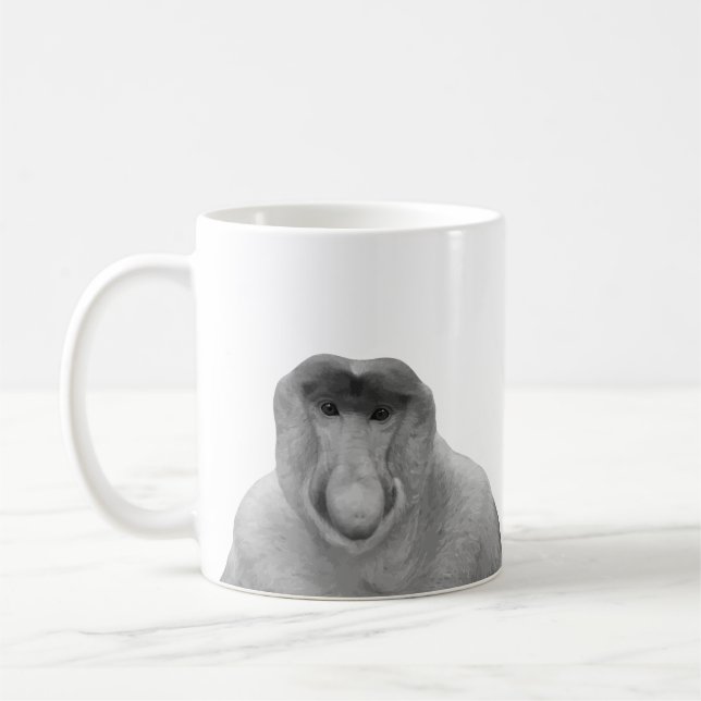Janusz Meme, Proboscis Monkey, Polak, Pole Janus Coffee Mug (Left)