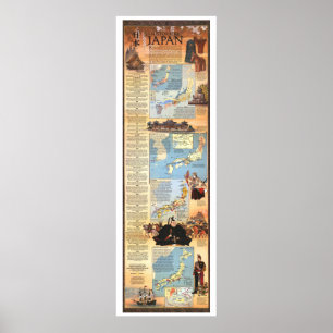 " Japan: 1984 Historical MAP ... Poster