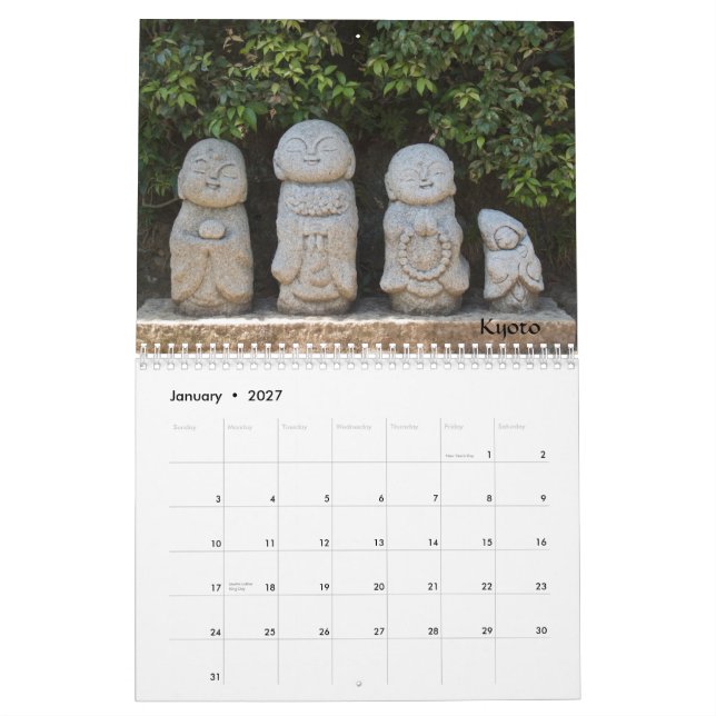 Japan 2010 calendar (Jan 2027)