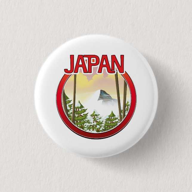 Japan 3 Cm Round Badge (Front)
