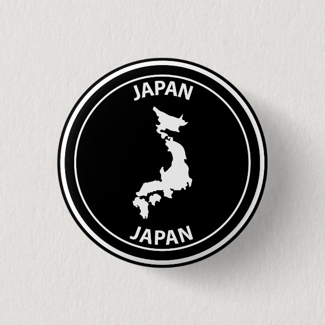 Japan 3 Cm Round Badge (Front)