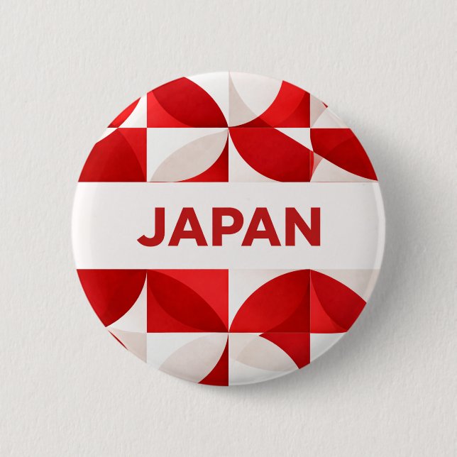 Japan 6 Cm Round Badge (Front)