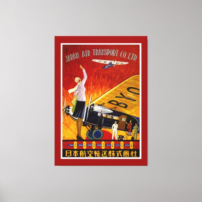 Japan Air Transport - XL Canvas Print (Front)
