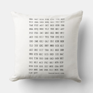 Japan Airport Code (Three letter Code) Cushion