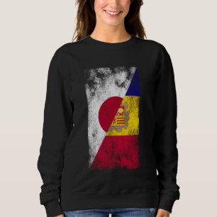 Japan Andorra Flags - Japanese Andorran Sweatshirt