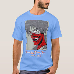 Japan Anime Japanese Evil Monster Graphic Art Demo T-Shirt