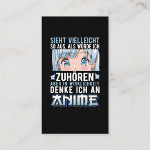 Japan Anime Mädchen Otaku Business Card