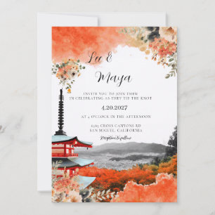 Japan Asia Japanese Destination Wedding Invitation