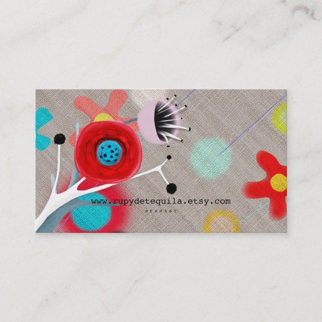 Japan Blooming Business Card (Front)