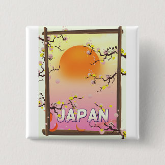 Japan Blossom Garden 15 Cm Square Badge