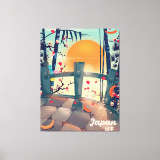 Japan Blossom vacation poster Japan Blossom Canvas Print