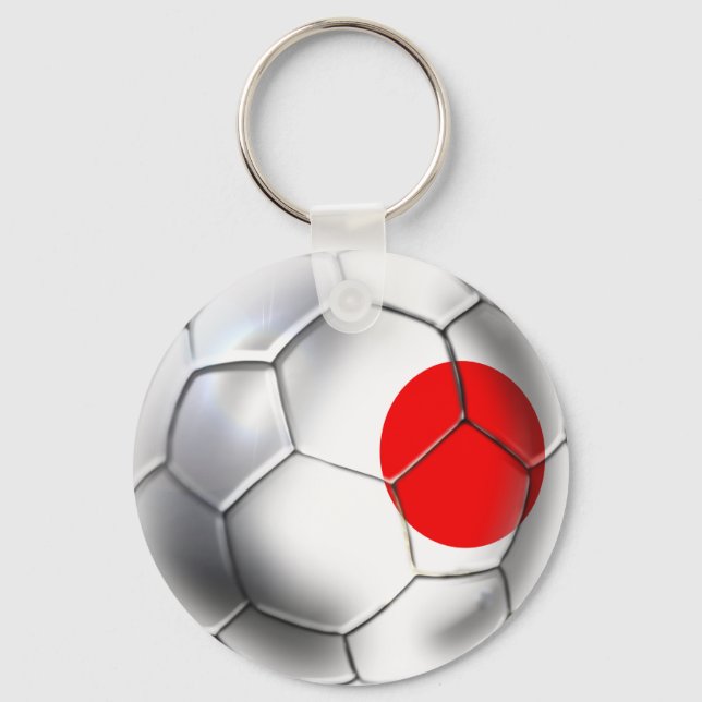 Japan Blue Samurai Soccer Team fans ball Key Ring (Front)