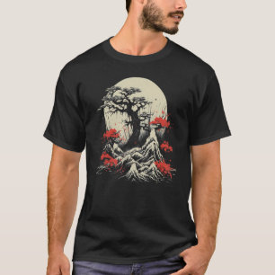 Japan Bonsai Tree Sakura Japanese Art Graphic Desi T-Shirt