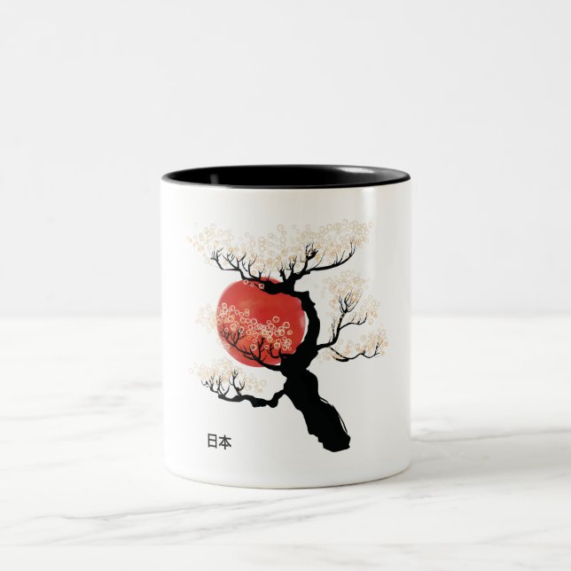 Japan Bonsai Two-Tone Coffee Mug (Center)