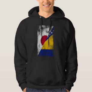 Japan Bosnia and Herzegovina Flags - Japanese Bosn Hoodie