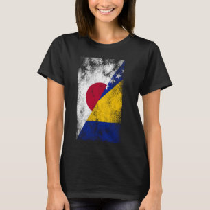 Japan Bosnia and Herzegovina Flags - Japanese Bosn T-Shirt
