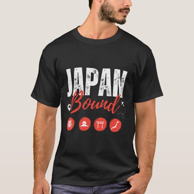 Japan Bound Tokyo Travel Vacation Trip Matching Fa T-Shirt (Front)