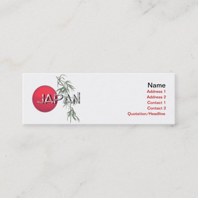 Japan Business Card (Front)