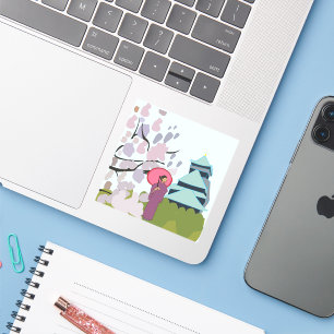 Japan Cherry Blossom Geisha Kimono 