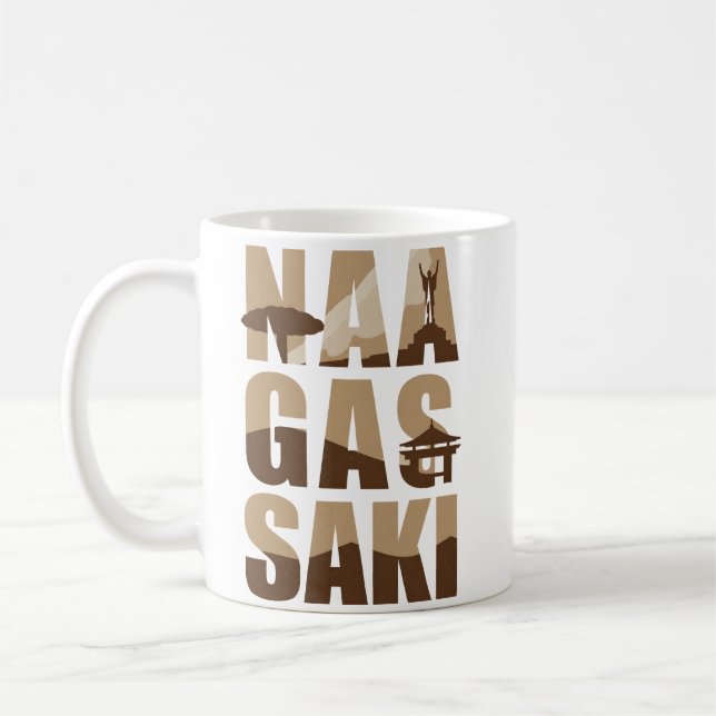 Japan City - Nagasaki Coffee Mug (Left)
