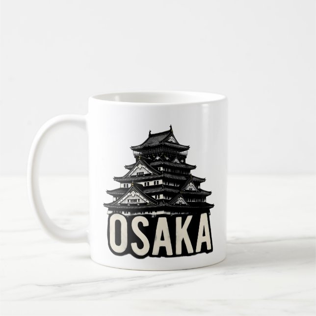 Japan City - Osaka Coffee Mug (Left)