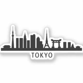 Japan Cityscape Travel | Tokyo Skyline Silhouette
