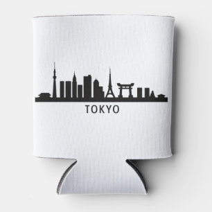 Japan Cityscape Travel Tokyo Skyline Silhouette Can Cooler