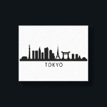 Japan Cityscape Travel | Tokyo Skyline Silhouette Canvas Print<br><div class="desc">“Tokyo Skyline Silhouette | Japan Cityscape Travel Design | Modern Minimal Japanese Art“ Bring the beauty and energy of Japan’s capital into your everyday life with this high-quality Tokyo skyline silhouette design. Created as an original, commercial-safe artwork, this piece blends modern city architecture with traditional Japanese elements into a clean,...</div>