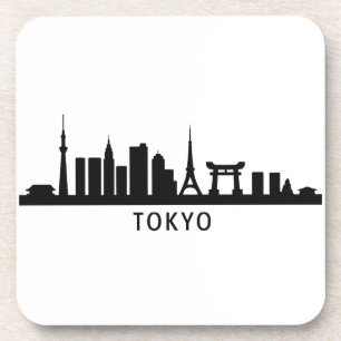 Japan Cityscape Travel   Tokyo Skyline Silhouette Coaster
