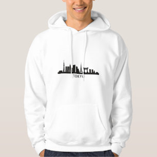 Japan Cityscape Travel Tokyo Skyline Silhouette Hoodie