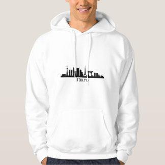 Japan Cityscape Travel | Tokyo Skyline Silhouette Hoodie