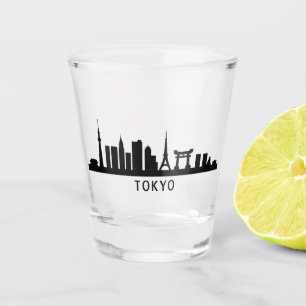 Japan Cityscape Travel   Tokyo Skyline Silhouette Shot Glass