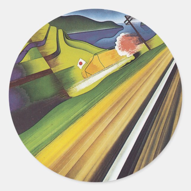 Japan Classic Round Sticker (Front)