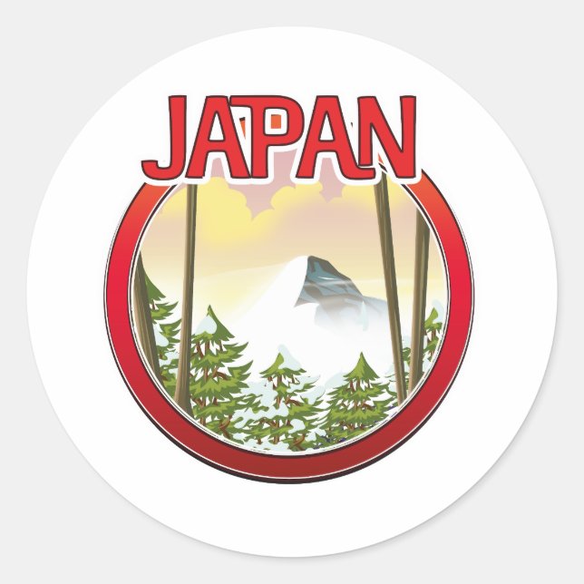 Japan Classic Round Sticker (Front)