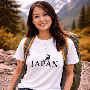 Japan Climbing Minimalist Rope Silhouette T-Shirt