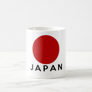 japan country flag symbol name text coffee mug