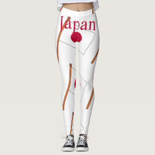 Japan Country Flag Thunder_Cove Leggings