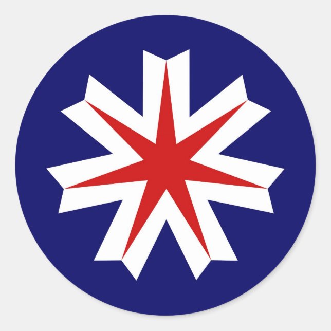 japan country region flag prefecture hokkaido classic round sticker (Front)