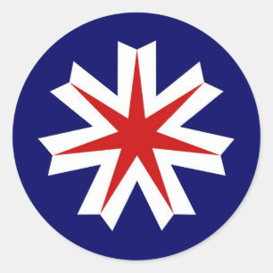 japan country region flag prefecture hokkaido classic round sticker